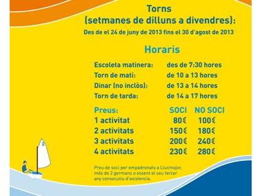 Campus a la mar 2013- Club Nàutic s'Estanyol Campus a la mar 2013- Club Nàutic s'Estanyol