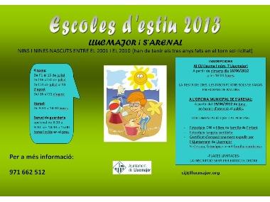 Escoles d'estiu 2013 Escoles d'estiu 2013