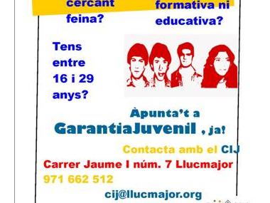 Els joves es poden inscriure al Sistema de Garantia Juvenil al CIJ 
