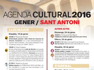 Agenda cultural gener 2016.Sant Antoni