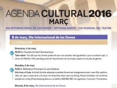 Agenda cultural març 2016