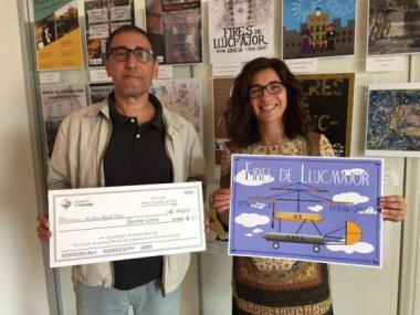 Un cartell inspirat en el cometagiroavió de Pere de Son Gall, obra d'Andreu Aguiló, guanya el 1r premi del concurs de portades del programa de les Fires