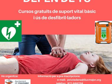 Cursos gratuïts de suport vital bàsic i ús de desfibril·ladors