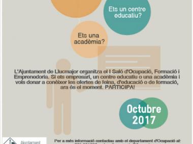 L'Ajuntament de Llucmajor organitza el I Saló d'Ocupació, Formació i Emprenedoria