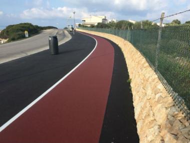 La remodelació de la voravia entre Son Bieló i sa Ràpita inclou un carril per a bicicletes