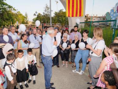 Descobriment de la placa en homenatge a Joan Ferre Pomar a s'Arenal