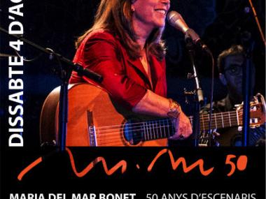 Maria del Mar Bonet durà "50 anys d'escenaris" al Claustre de Llucmajor