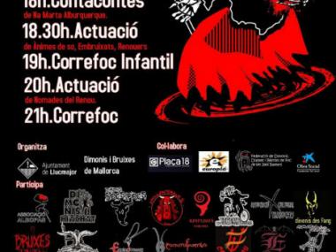 Fins a 15 colles participen en el correfoc solidari pel Llevant que se celebra a Llucmajor