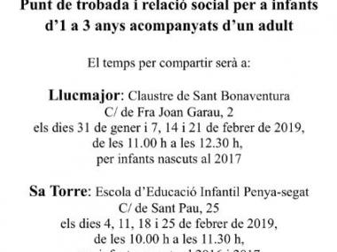 L'àrea d'Educació posa en marxa dos programes per a infants i famílies