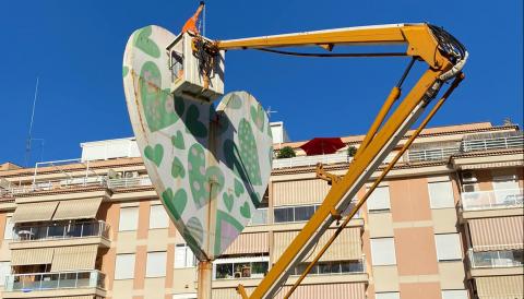 Retirada escultura s'Arenal	