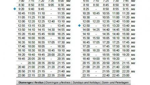 Torna funcionar l'enllaç Llucmajor-Son Llàtzer de la L500