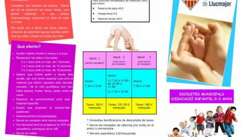 Escoletes municipals curs 2015-16