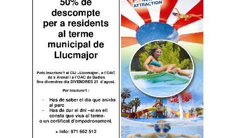 Aqualand, setmana del resident: del 17 al 25 d'agost