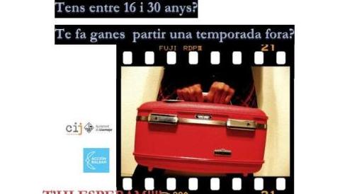 Vols anar-te'n fora una temporada? Si tens entre 16 i 30 anys, informa-te'n