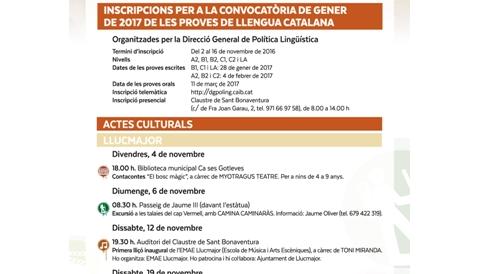 Agenda cultural novembre 2016