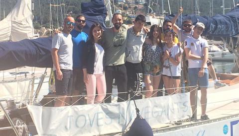 Un equip de “joves navegants” de l’Ajuntament de Llucmajor participa en la “ruta de la sal”