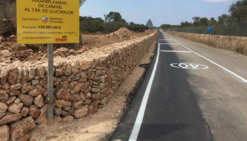 Finalitzades les obres de millora i ampliació del camí de sa Torre