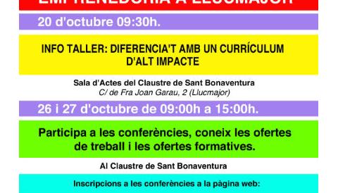 Inscripcions a les ponències del I Saló de l'Ocupació, Formació i Emprenedoria