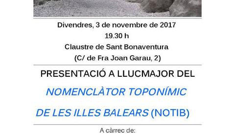 Presentació a Llucmajor del Nomenclàtor Toponímic de les Illes Balears