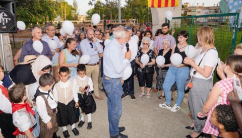 Descobriment de la placa en homenatge a Joan Ferre Pomar a s'Arenal