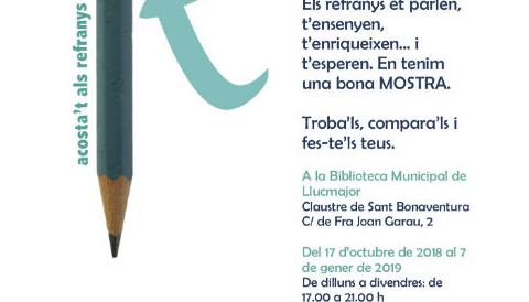 Les biblioteques de Llucmajor i s'Arenal acullen la mostra "Acosta't als refranys"