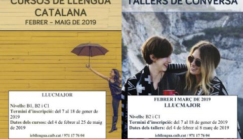 Cursos i tallers de conversa de català del període febrer-maig de 2019