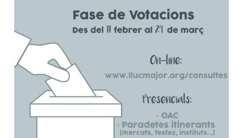 A votació les propostes dels pressupostos participatius de 2019