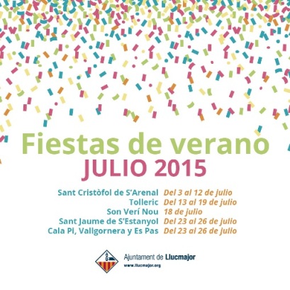 Festes d'estiu mes de juliol 2015