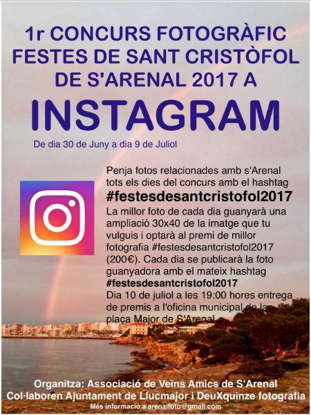 Convocat el primer concurs fotogràfic de les festes de Sant Cristòfol de s'Arenal